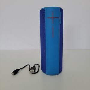 UE Boom 2 Portable Bluetooth Speaker Model S-00151 Blue Tested Working